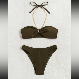 NEW Bikini Set w/ Chain Link